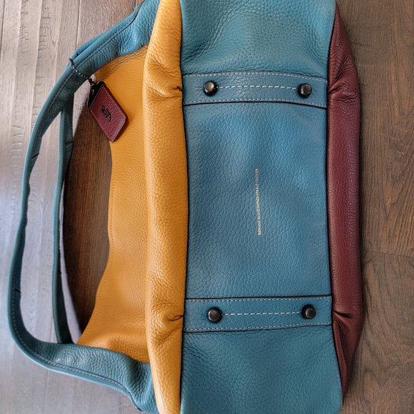 Coach Bandit Hobo 39 Bag - Yellow & Blue - Picture 2 of 16